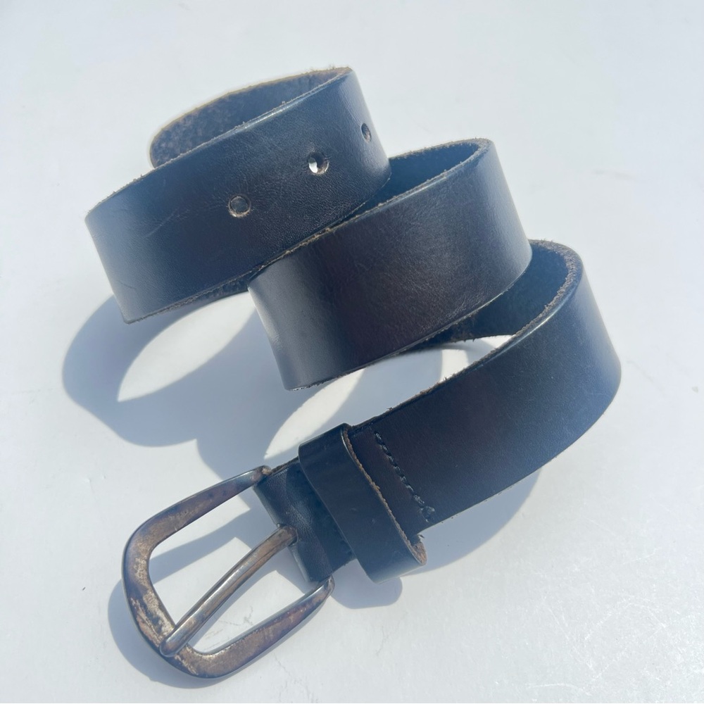 Black Leather Calvin Klein Jeans Belt Size Small